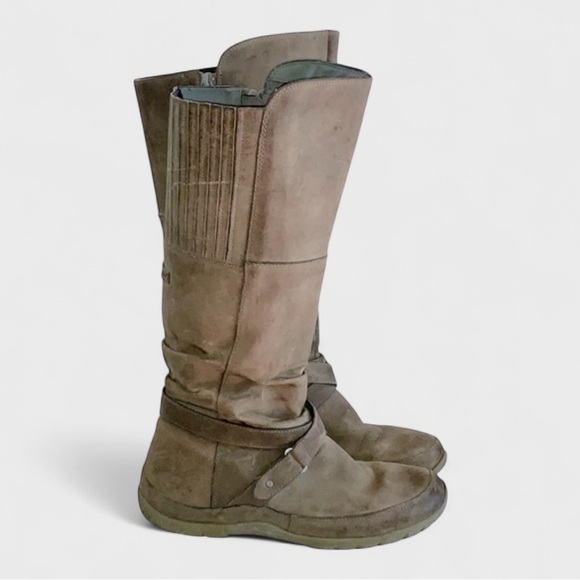928 The North Face Leather Tall Boots - Picture 1 of 16